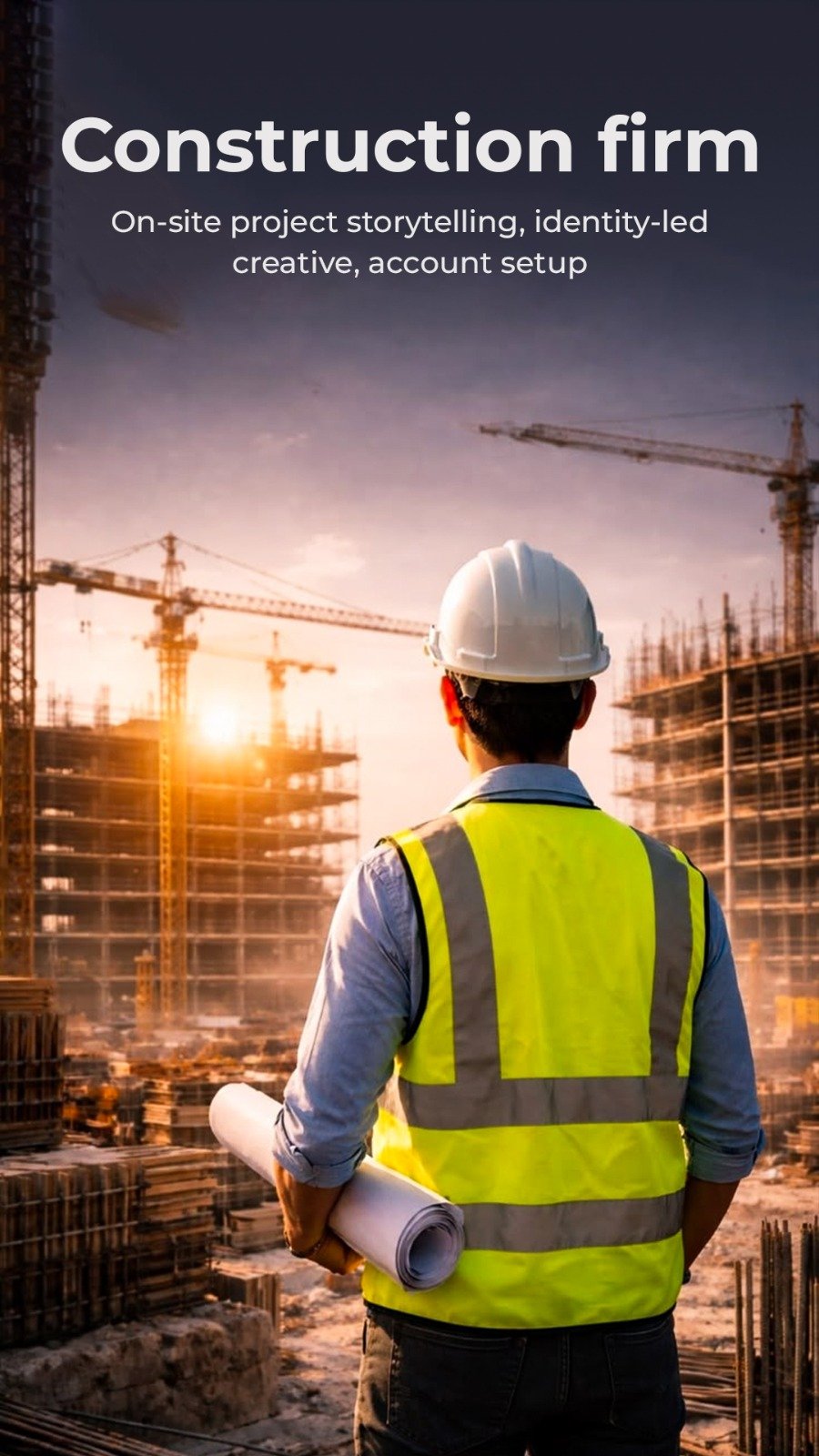Construction firm campaign creative