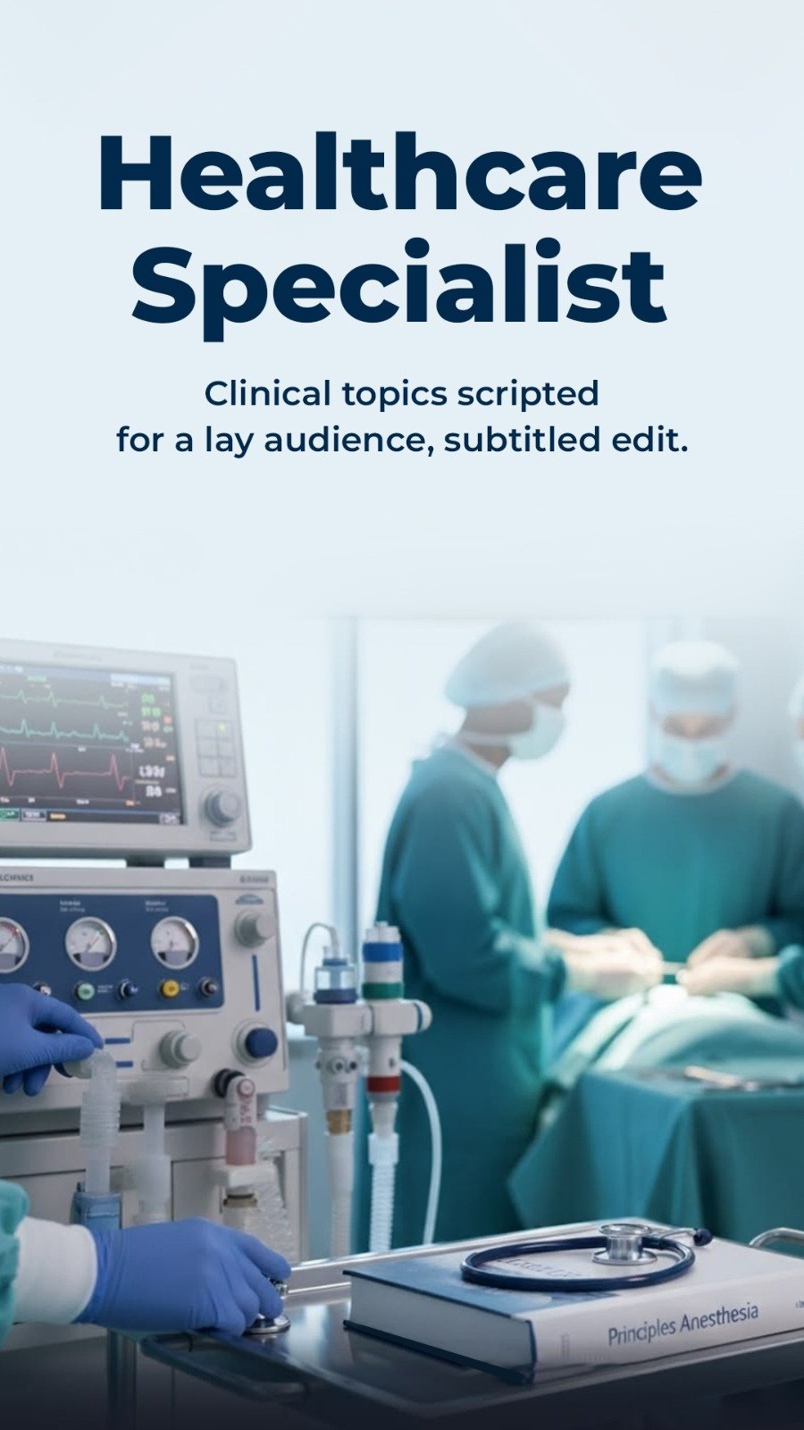 Healthcare specialist campaign creative