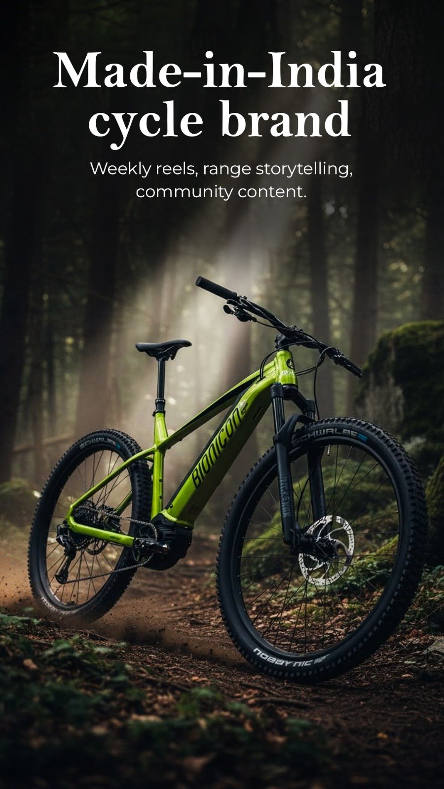 Made-in-India cycle brand campaign creative