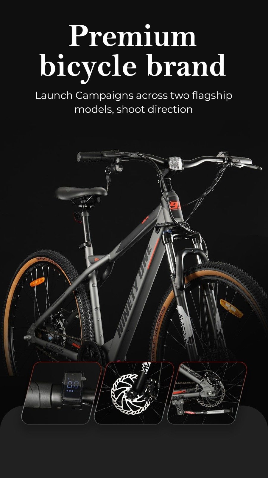 Premium bicycle brand campaign creative