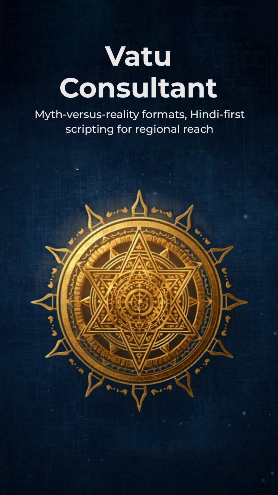 Vastu consultant campaign creative